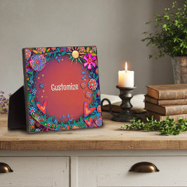 Roligt Solskin Blommigt Hjärtat Viktig Personlig