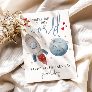 Roligt som du är ur den här världen Valentines d Julkort