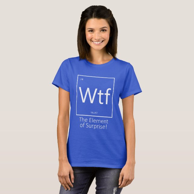 Roligt som fan, Periodiska Systemet Stil  T Shirt (Hel framsida)
