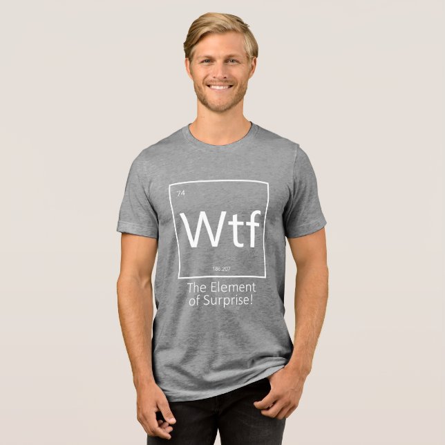 Roligt som fan, Periodiska Systemet Stil  T Shirt (Framsida Full)