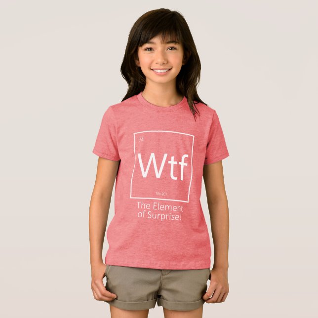 Roligt som fan, Periodiska Systemet Stil  T Shirt (Framsida Full)