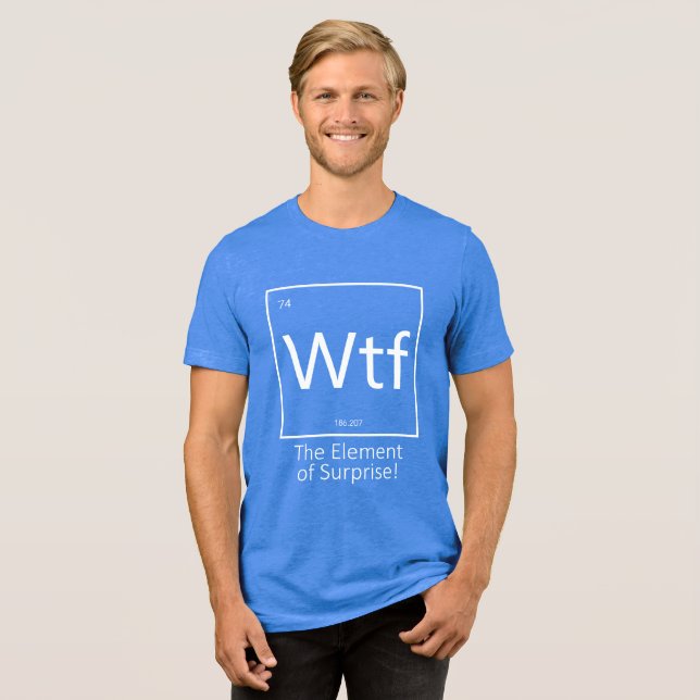 Roligt som fan, periodiska systemet stil  t shirt (Framsida Full)