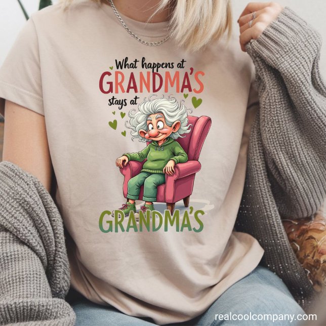 Roligt som händer hos mormor stannar t shirt (Skapare uppladdad)