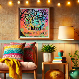 Roligt som inspirerar ett slags klassrum i Ord Poster