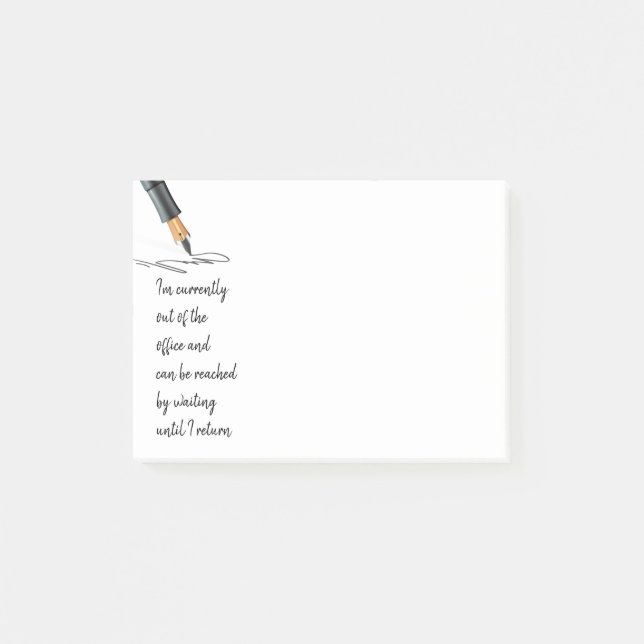 Roligt som jag är utanför kontoret post-it block (Framsida)
