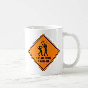 Roligt som övervakas kaffemugg
