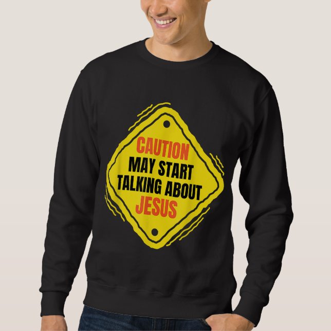 Roligt som säger roligt Jesus Meme Lång Ärmad Tröja (Framsida)
