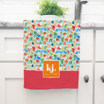 Roligt Sommar Snyggt Monogram Kitchen Towel Kökshandduk<br><div class="desc">Färga sommarvattenfärger blandade med fet färg-blockering och ditt monogram. Att släppa färg för att lägga till lite glädje. Fira sommarens viskhet med en fängslande palett från färg. Dessa livliga och förtjusande nav smälter harmoniskt, framkallar säsongens glädjande anda och skapar en visuellt bedövande ambitionsnivå. Denna monogramsamling utstrålar energi, elegans och naturskönhet....</div>