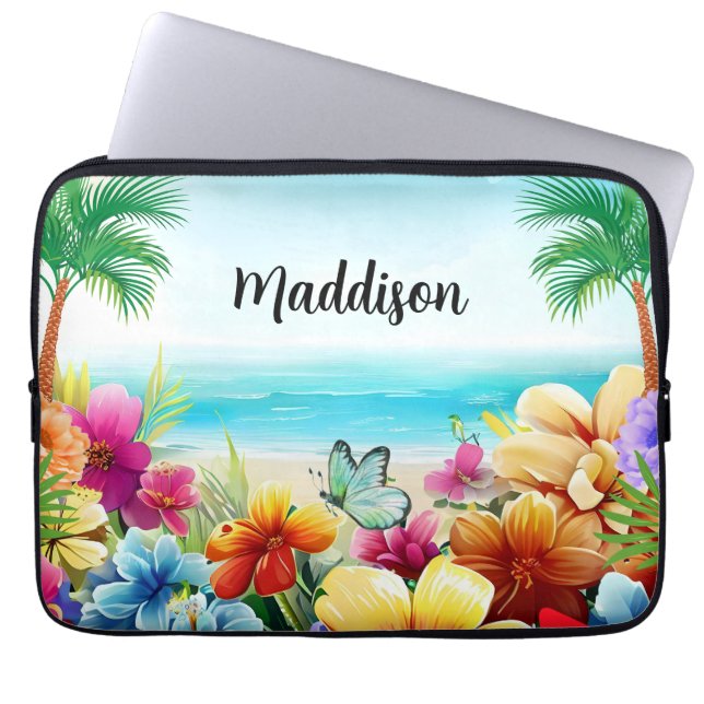 Roligt Sommarbusscen Laptop Fodral (Framsidan)