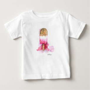 Roligt, sommarchoklad och jordgubbspopsikel t shirt