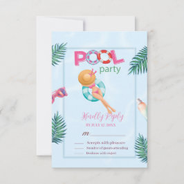 Roligt Sommarfärgsvett för Party Bassäng 16 OSA Kort