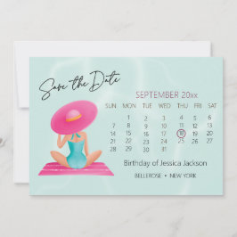 Roligt Sommarfärgsvett för Party Bassäng 16 Spara Datumet