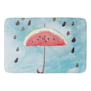 Roligt Sommarfärsk Melon Fruit Rain Badrumsmatta