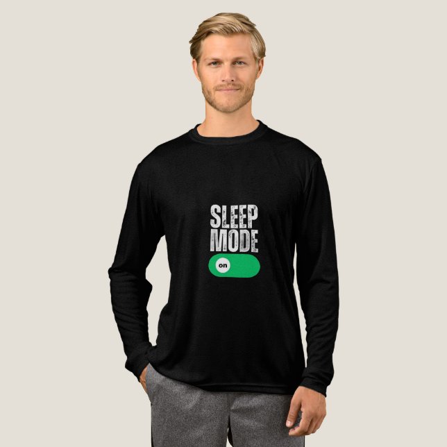 Roligt sömnläge På vippströmbrytare - Retro Distre T Shirt (Hel framsida)