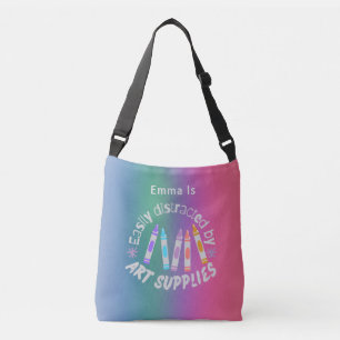 Roligt Söt Modern Gradient Färg Crossbody Bag Bag Axelväska