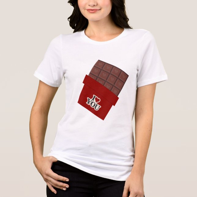 Roligt & Sött Alla Hjärtans Dags Present T Shirt (Framsida)