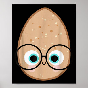 Roligt Sött Gott Ägg Lärare Halloween Kostym Mat Poster