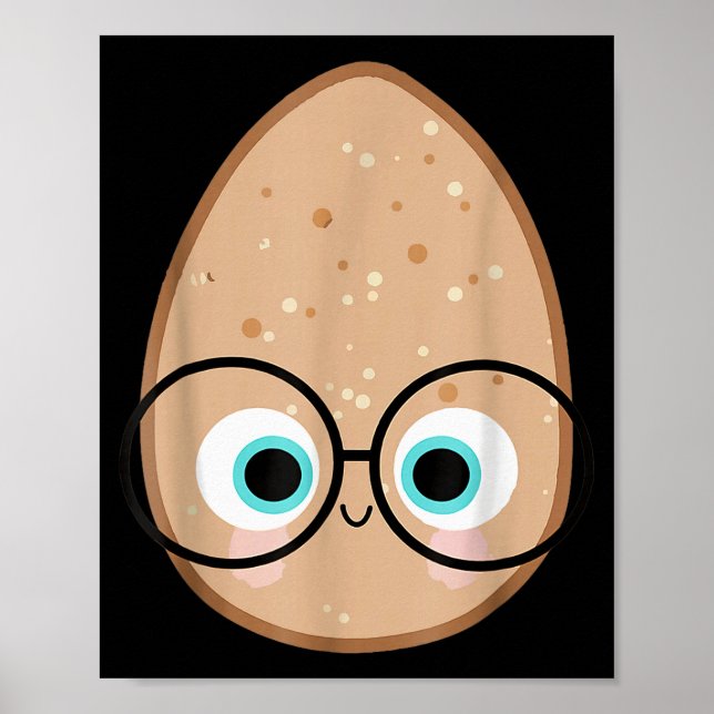 Roligt Sött Gott Ägg Lärare Halloween Kostym Mat Poster (Framsidan)