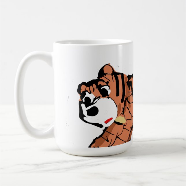 Röligt Sött Tiger Mugg (Vänster)