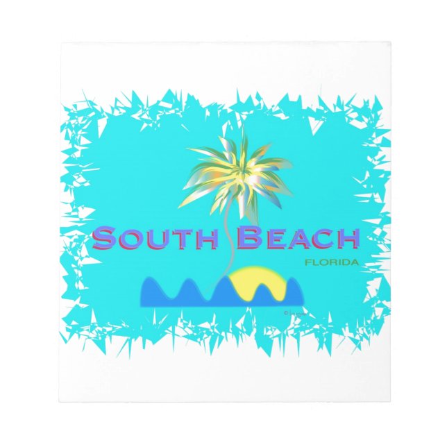 Roligt South Beach, Florida Anteckningsblock (Framsida)