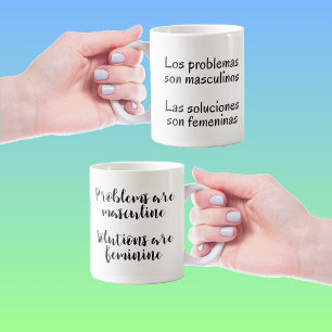 Roligt spanskt engelskacitationstecken kaffemugg