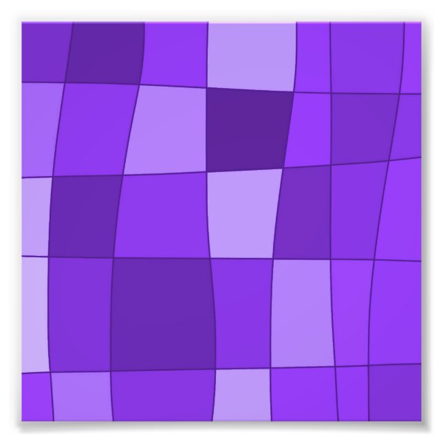 Roligt Spegel checkar in Violet Fototryck (Framsidan)