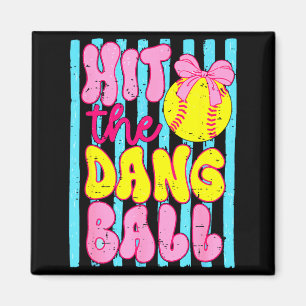 Roligt spel dag softball mamma lag sport slå till magnet