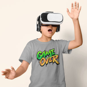 Roligt spel över för barn – Graffiti-drypdesign T Shirt
