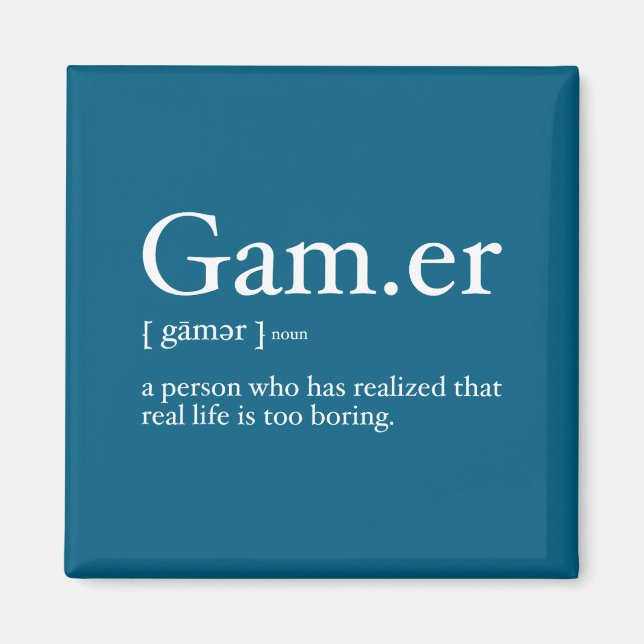 Roligt spel Videospel Definition Spelare _ Roligt  Magnet (Framsidan)
