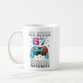 Roligt Spelande Sex Sju 67 Bruh Födelsedagspresent Kaffemugg