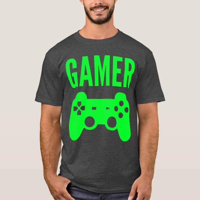 Roligt spelpresent för spelare t shirt (Framsida)