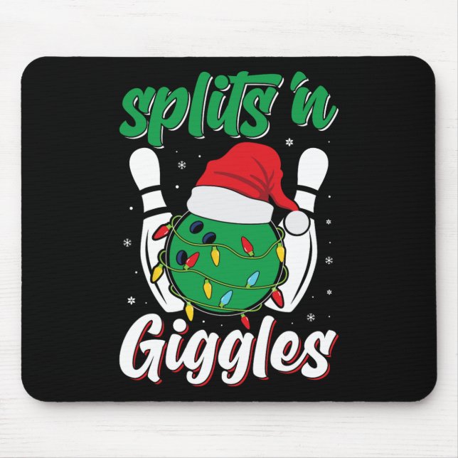 Roligt Splits n Giggles Bowling Player jul Bowl Musmatta (Framsidan)