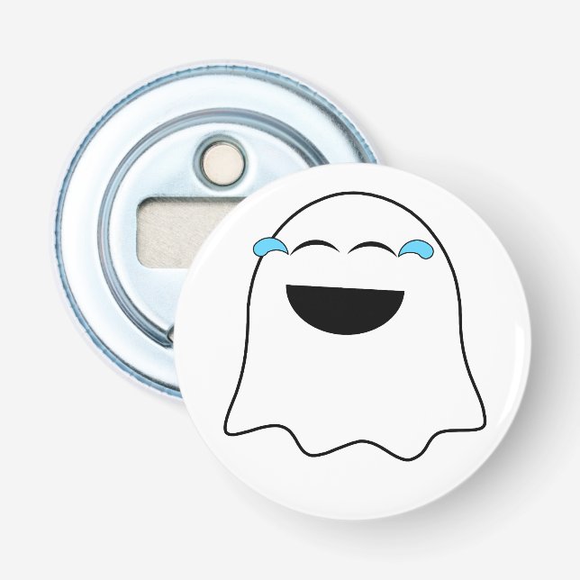 Roligt spöke emoji! flasköppnare (Framsidan)