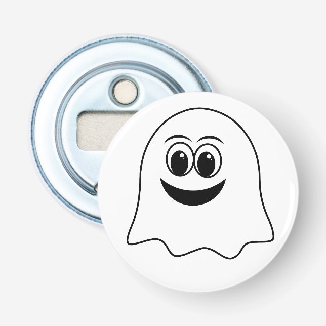 Roligt spöke emoji! flasköppnare (Framsidan)