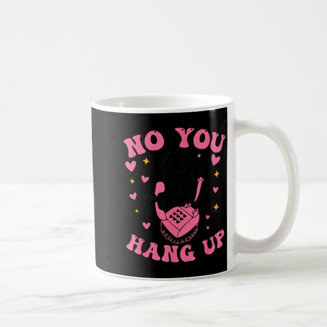 Roligt spöke ringer Halloween Y-kostym Nej du Han Kaffemugg (Höger)