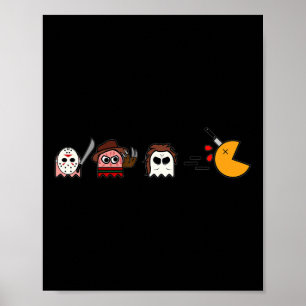 Roligt Spöken Parody Halloween Gamer 80's Horror M Poster