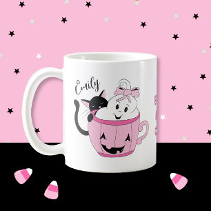 Roligt Spooky Cute Halloween Personlig mugg
