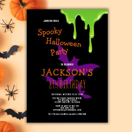Roligt Spooky Halloween Barns födelsedag Party Inbjudningar