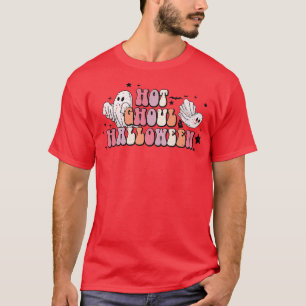 Roligt Spooky Hett Ghoul Halloween Spöken Funny Pa T Shirt