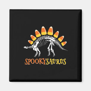 Roligt Spookysaurus Candy corn Dinosaur Halloween Magnet