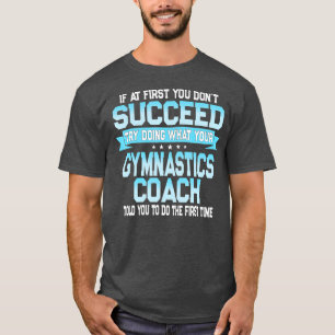 Roligt Sport Coach Funny Gymnastics Coach Sets T Shirt