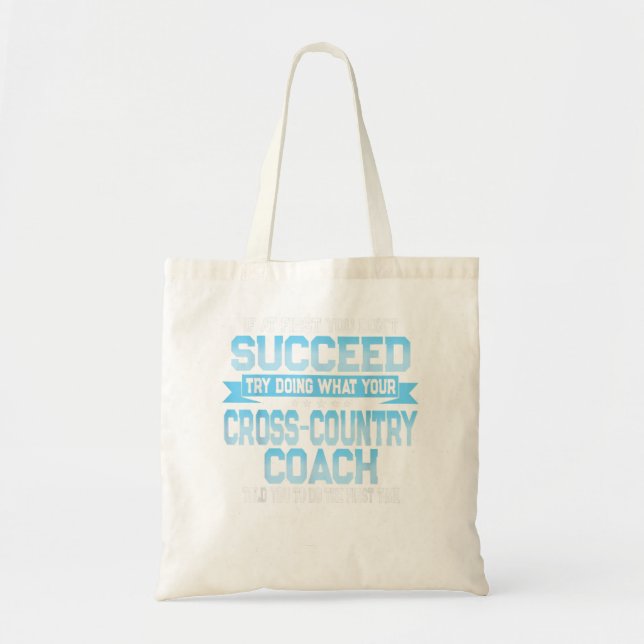 Roligt Sport Coach Gift Funny Kor-Land Say Tygkasse (Framsidan)