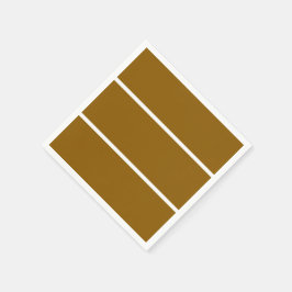 Roligt Sporty Chic Wide Golden Brown White Rand Pappersservett