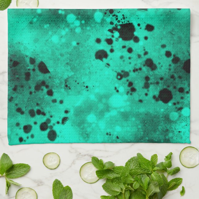 Roligt sprejfärg, effekt Tea Towel Kökshandduk (Vikta)