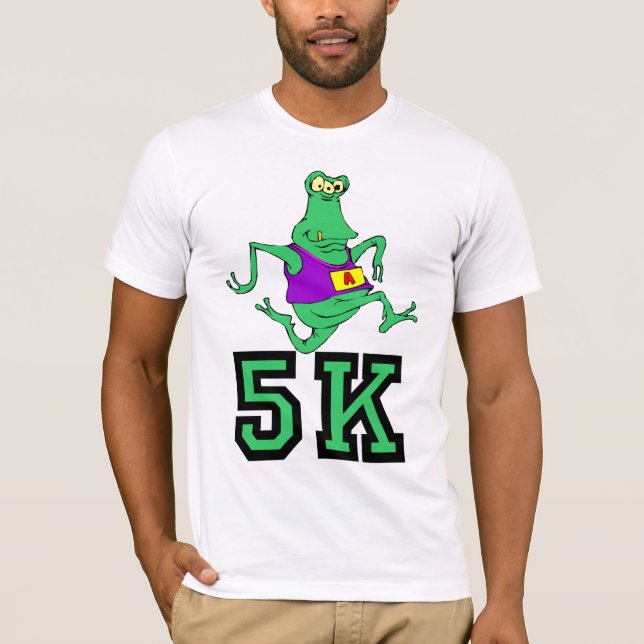 Roligt spring för främling 5K Tee (Framsida)