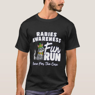 Roligt Springa för medvetenhet om rabies T Shirt
