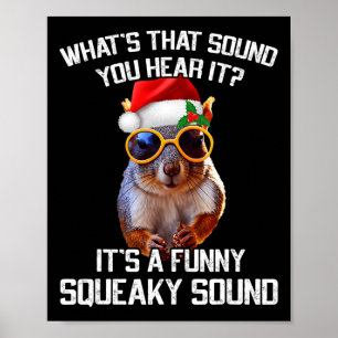 Roligt Squeaky Ljud Julekorren Julafton Poster