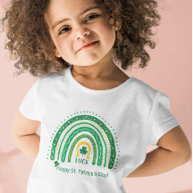 Roligt St Patrick Boho Rainbow Tur Klöver Leprecha