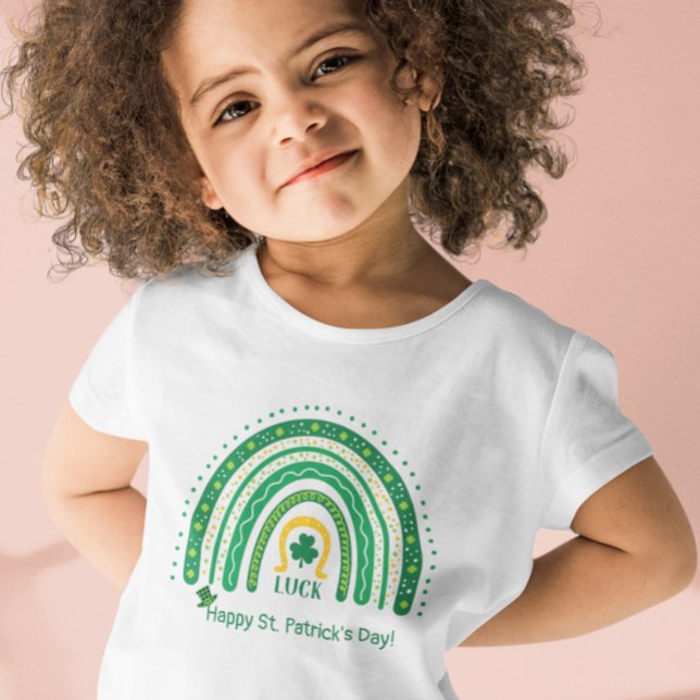 Roligt St Patrick Boho Rainbow Tur Klöver Leprecha T Shirt (Skapare uppladdad)