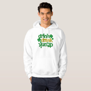 Roligt St.Patrick’s Day för män Hoodie